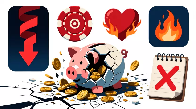 Errores fatales que destruyen el bankroll: perseguir pérdidas, overbetting y apuestas emocionales