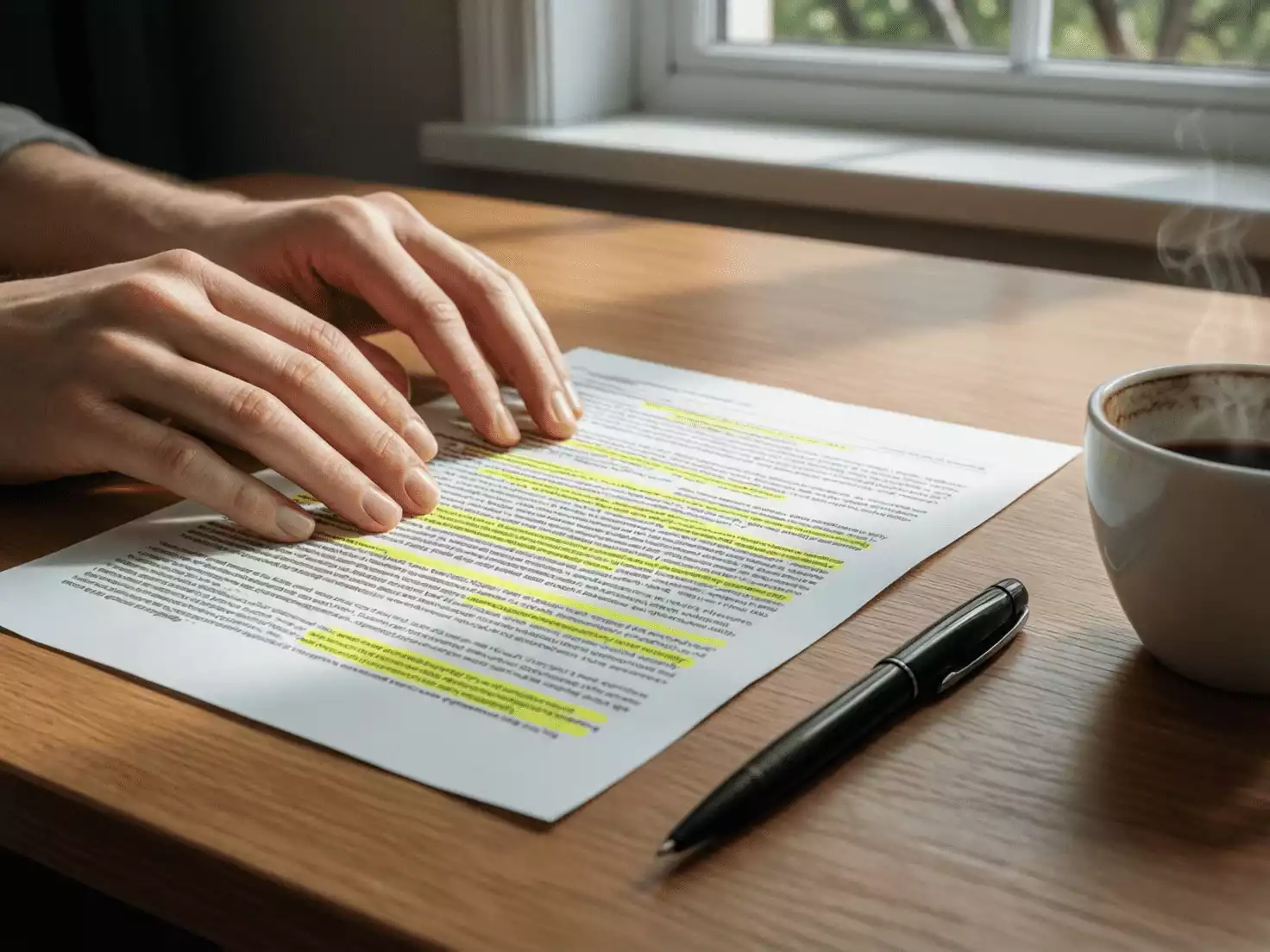 Persona analizando requisitos de apuesta en un documento