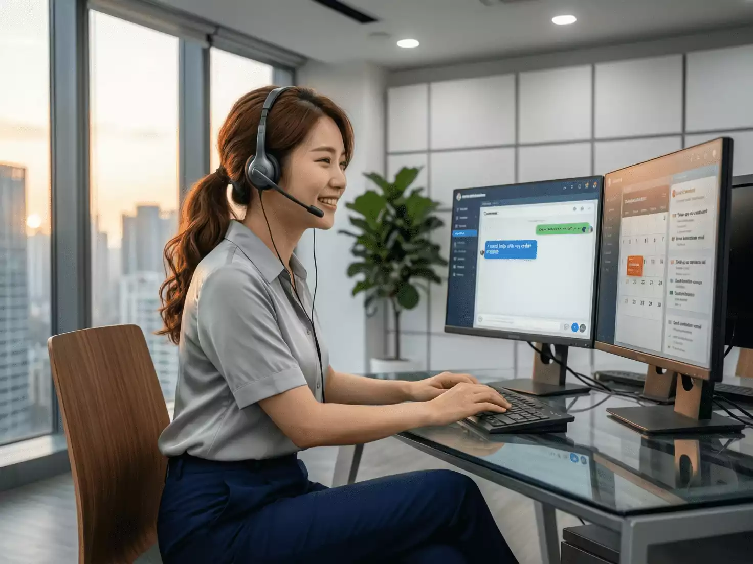 Servicio de atención al cliente respondiendo consultas de usuarios