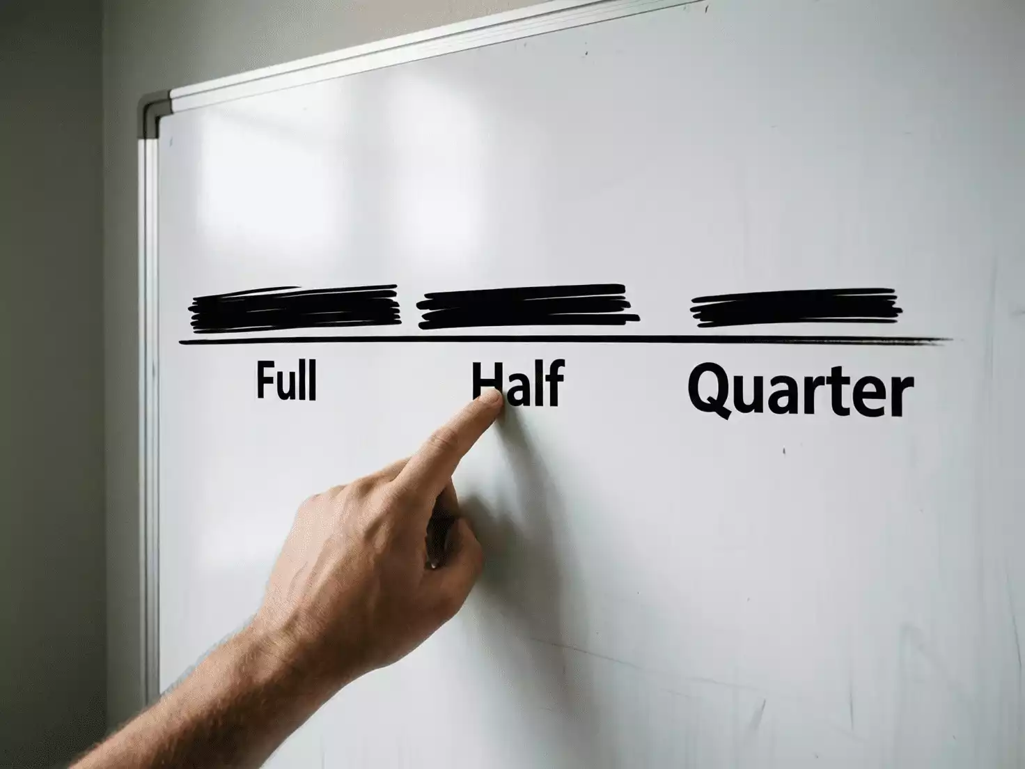 Comparación visual entre Kelly puro, medio Kelly y cuarto de Kelly