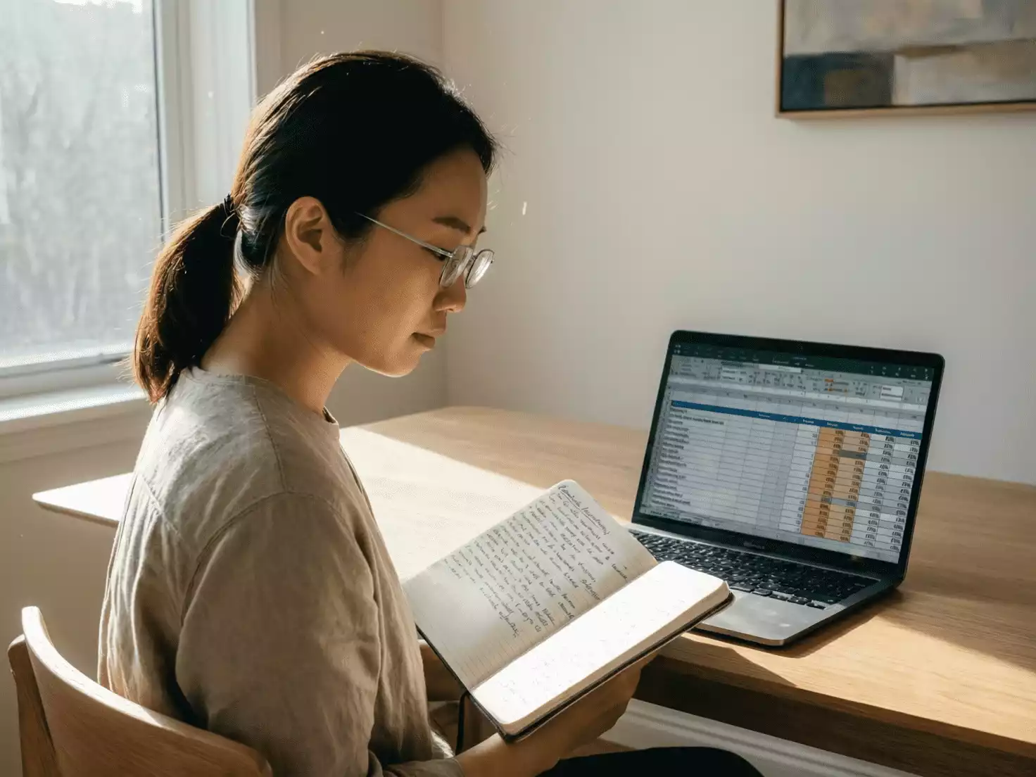 Apostador registrando probabilidades estimadas y resultados para calibrar Kelly