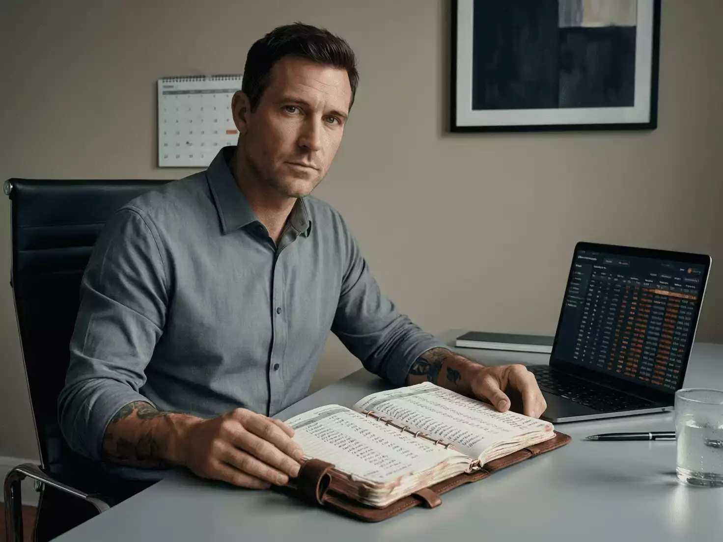 Apostador disciplinado siguiendo su estrategia de valor con registros