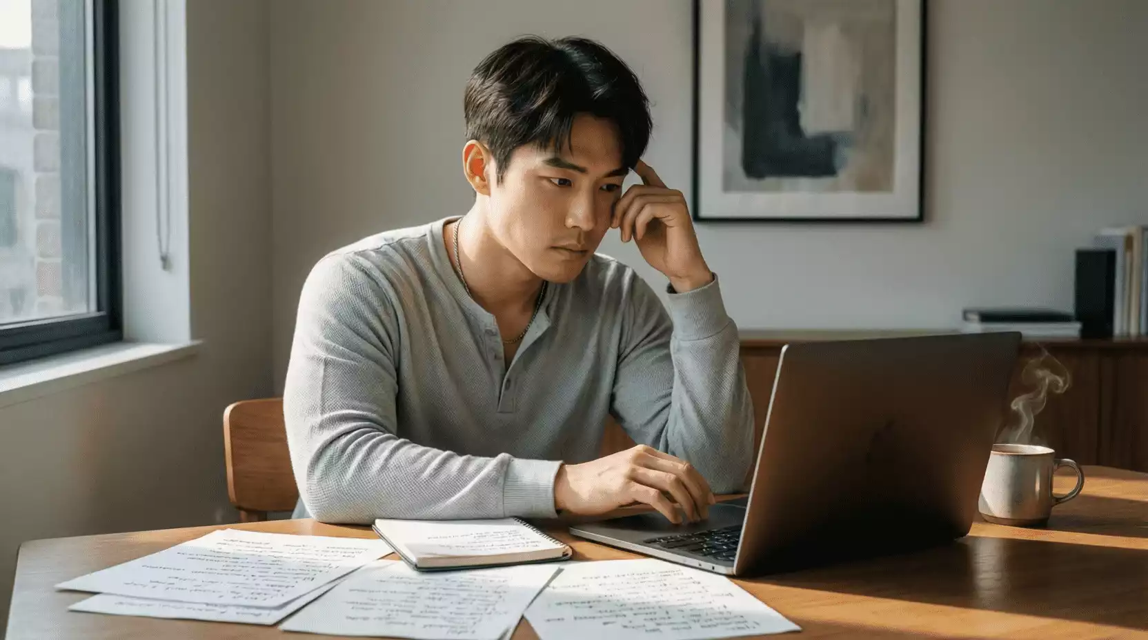 Apostador reflexionando sobre errores comunes en apuestas deportivas