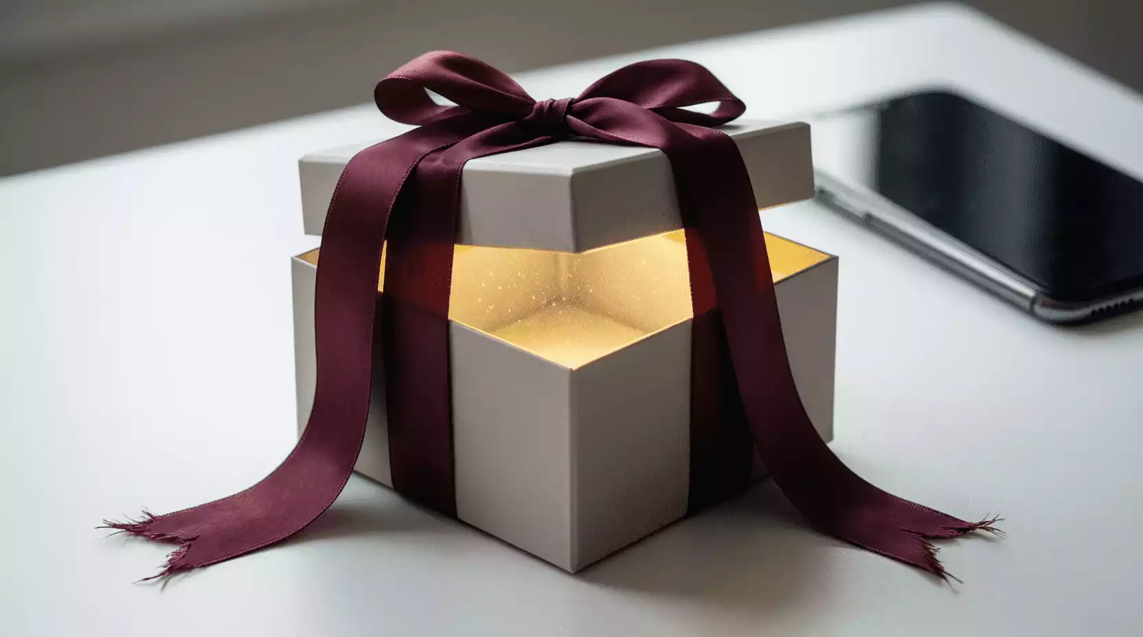 Regalo de bienvenida representando un bono sin depósito