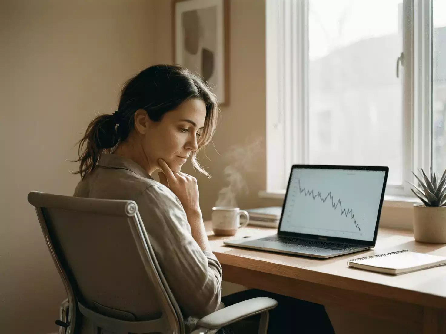 Persona evaluando opciones cuando el saldo de apuestas baja