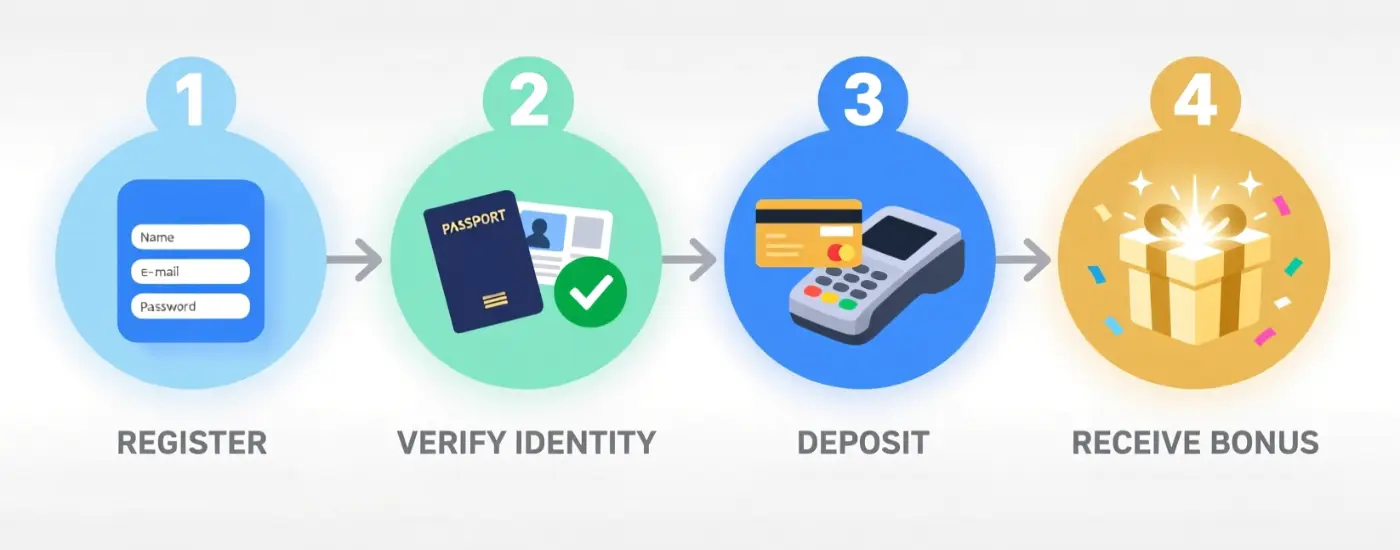 Proceso de registro paso a paso para bonos de apuestas